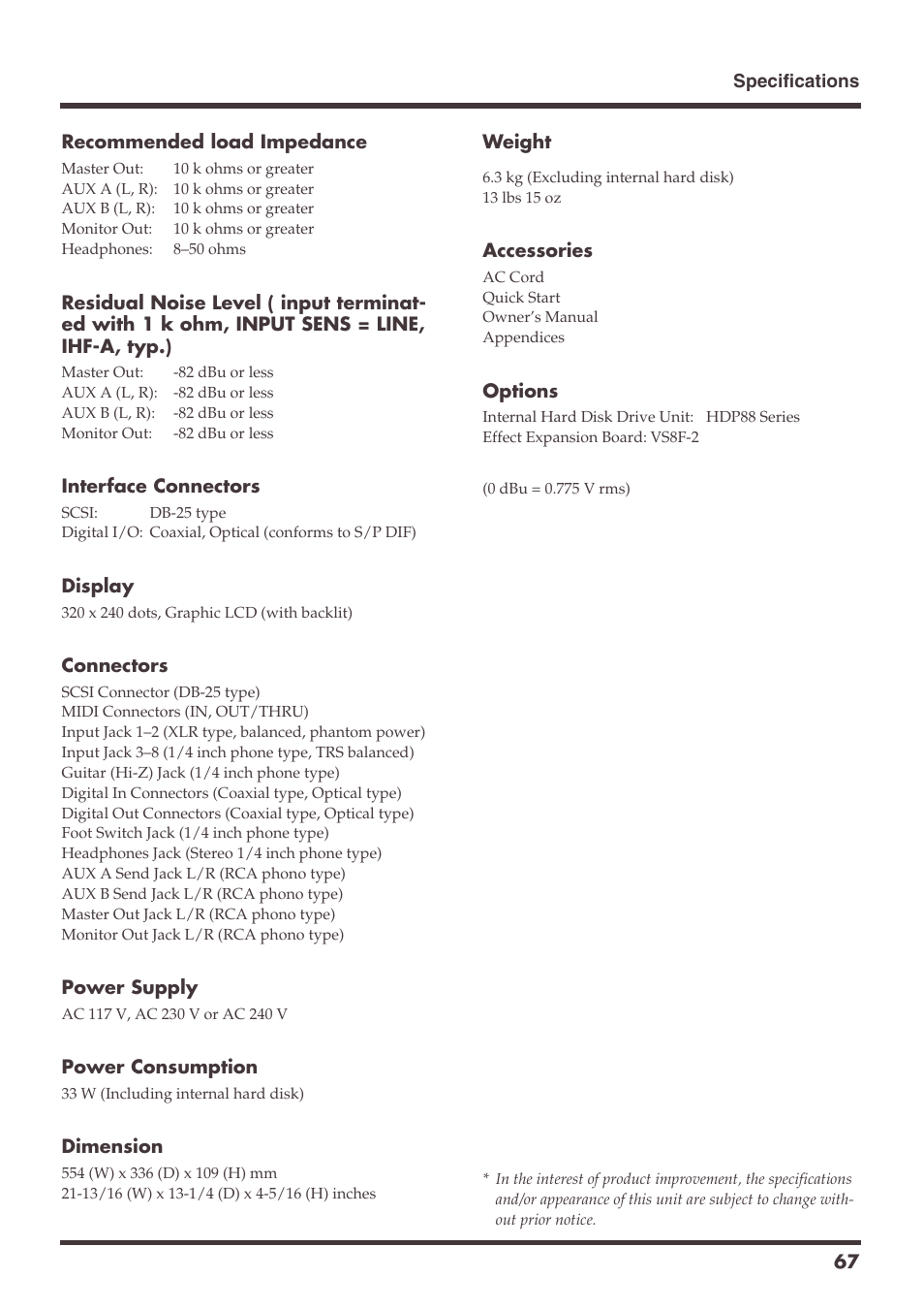 Roland VS-1680 User Manual | Page 67 / 136