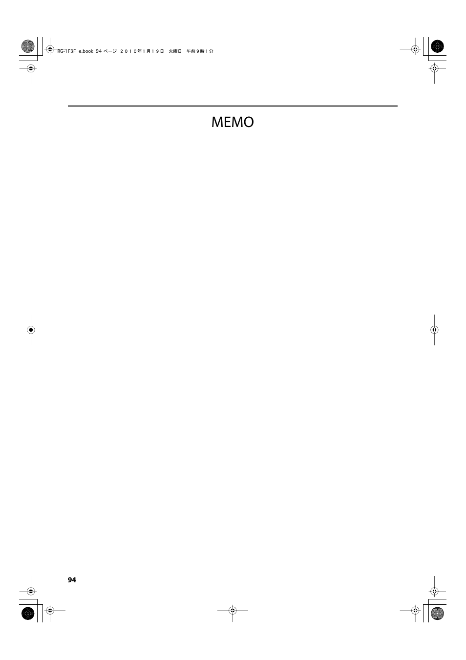 Roland Digital Grand RG-3F User Manual | Page 94 / 100