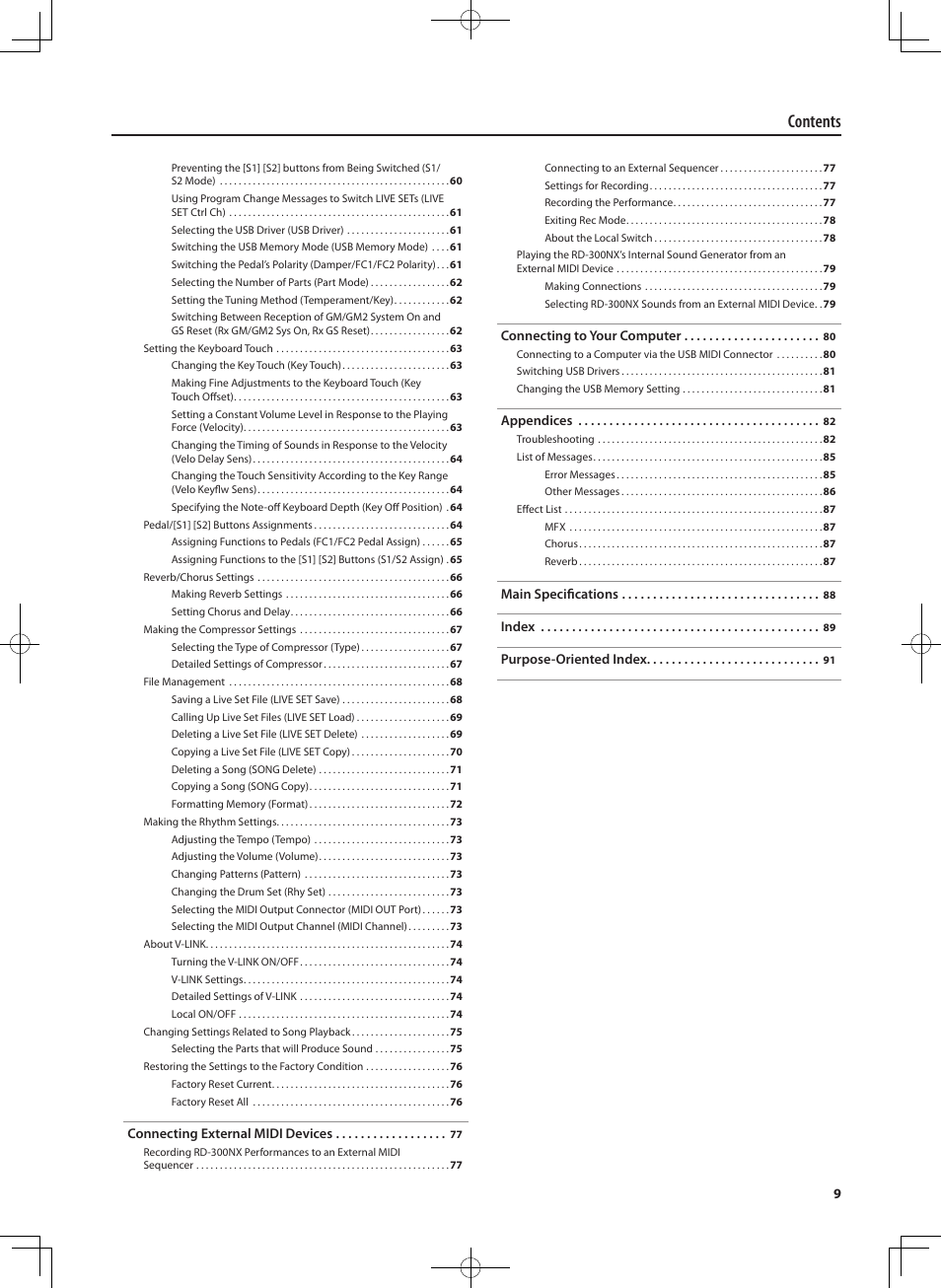 Roland RD-300 User Manual | Page 7 / 92