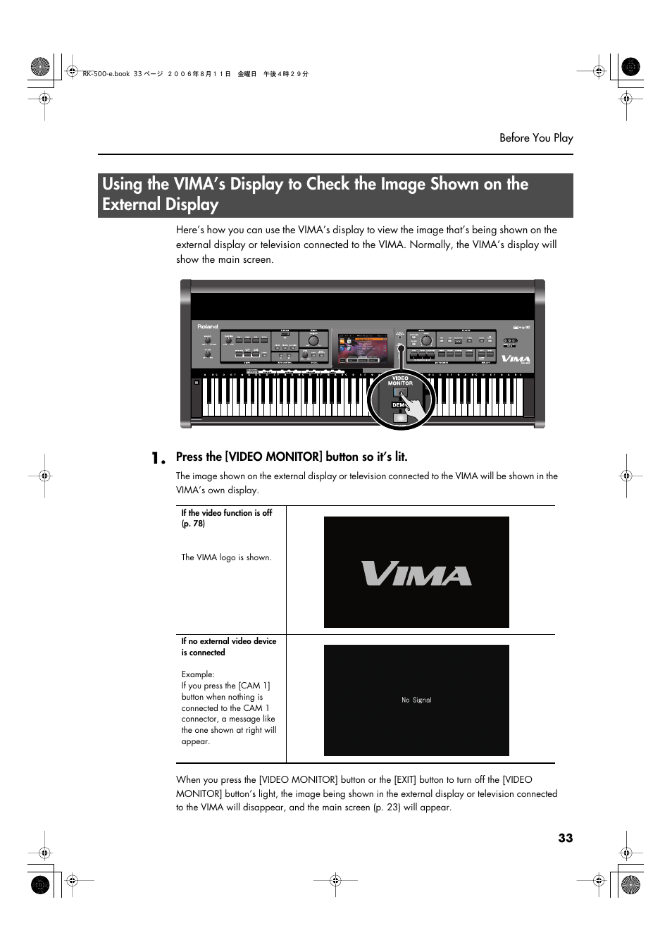 P. 33) | Roland RK-500 User Manual | Page 34 / 166