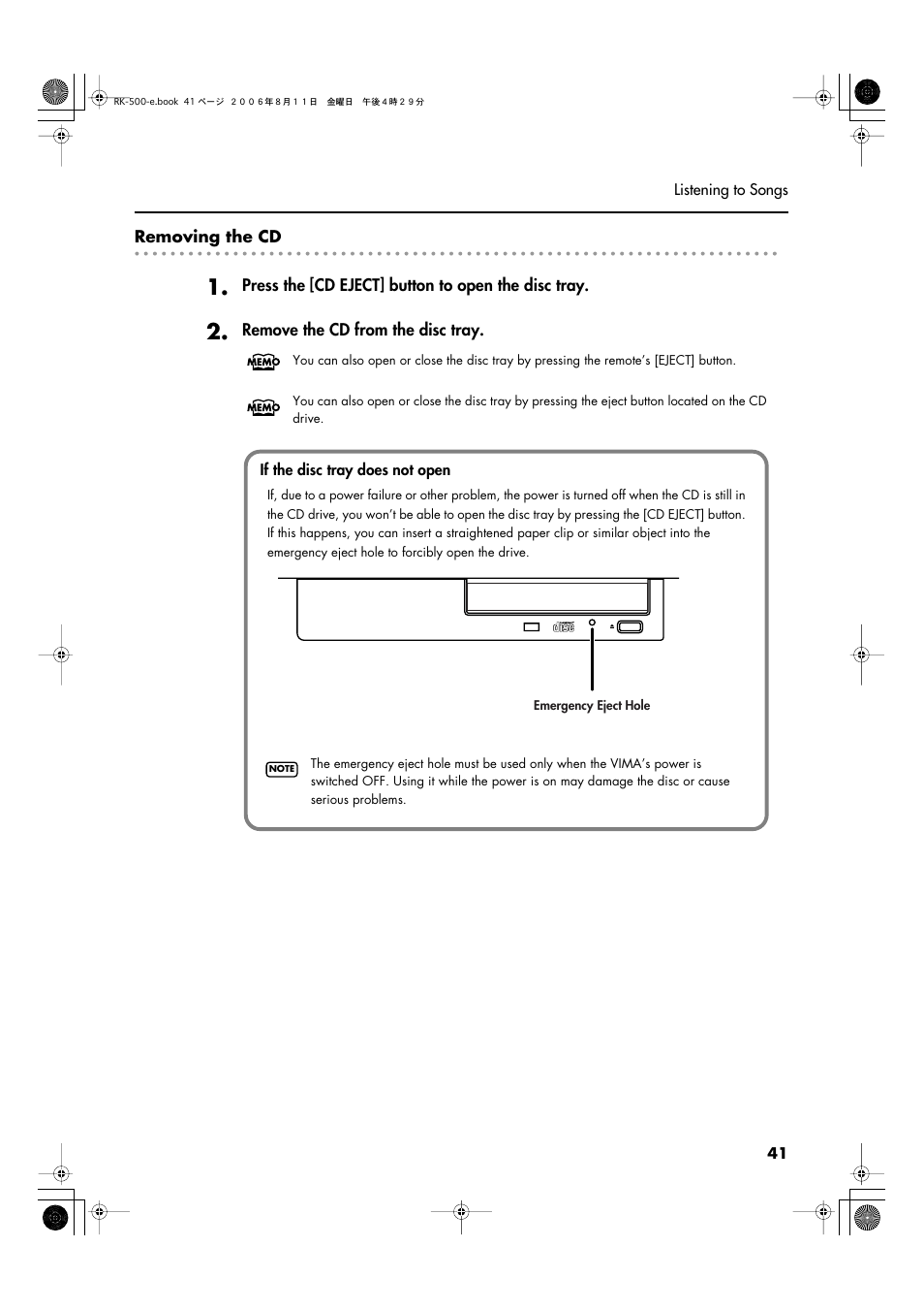 Roland RK-500 User Manual | Page 42 / 166