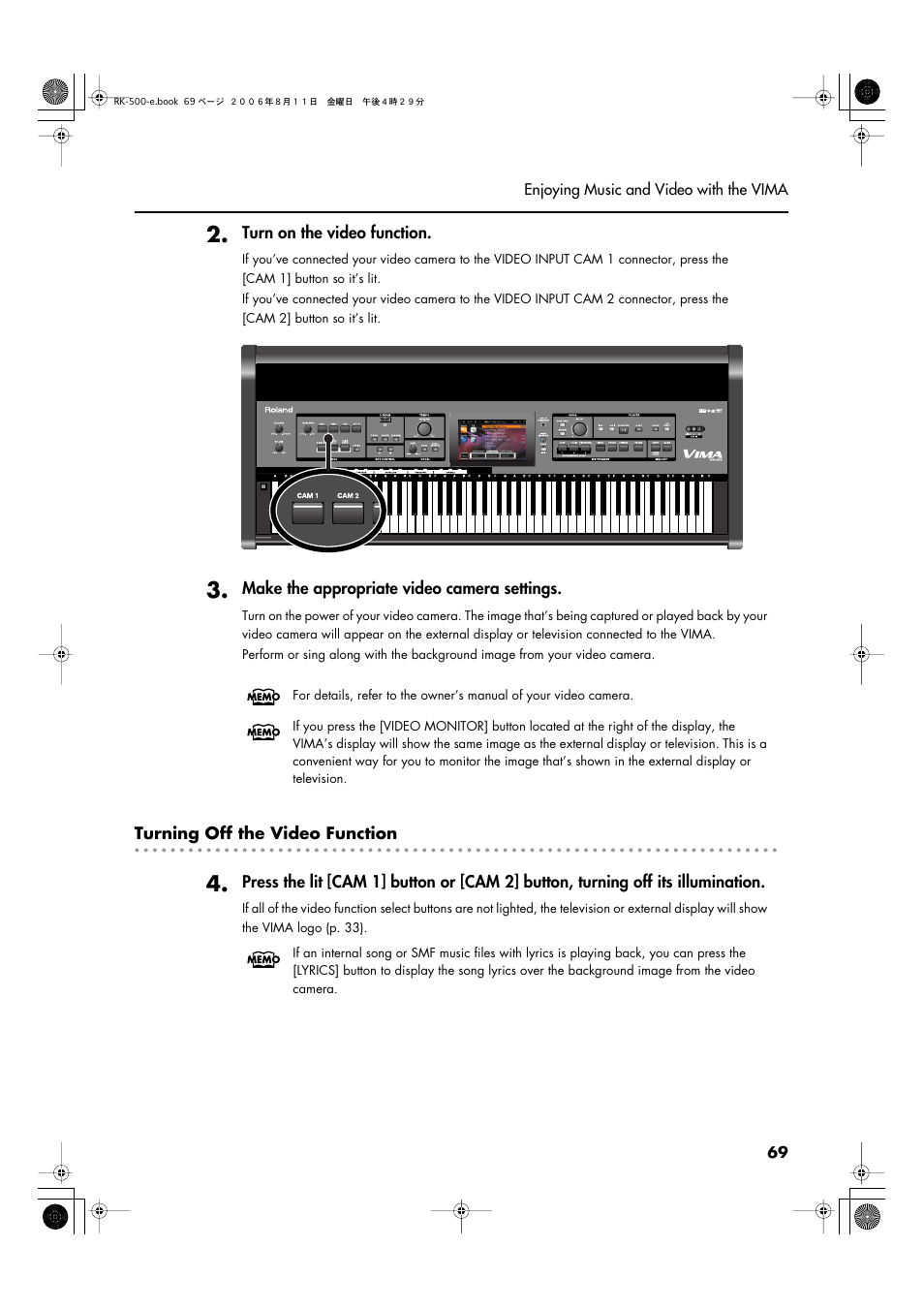 Roland RK-500 User Manual | Page 70 / 166