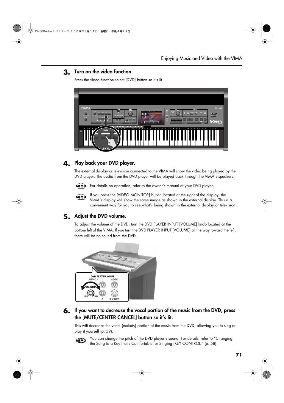 Roland RK-500 User Manual | Page 72 / 166