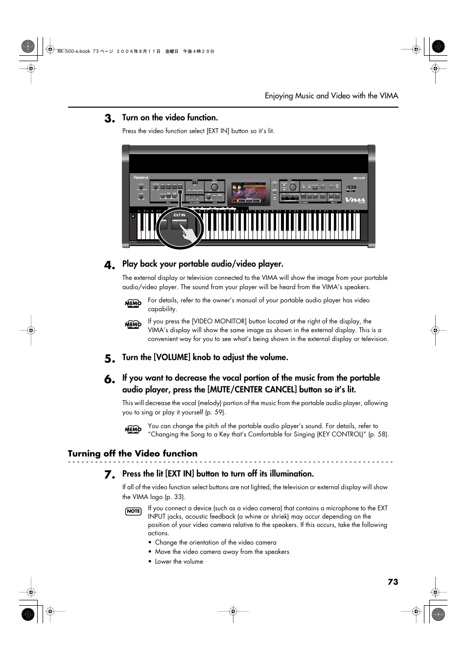 Roland RK-500 User Manual | Page 74 / 166