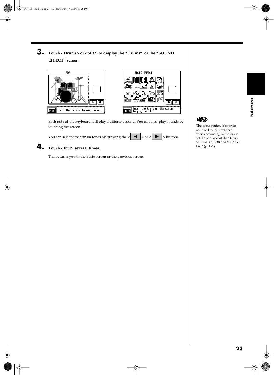 Roland KR105 User Manual | Page 23 / 176