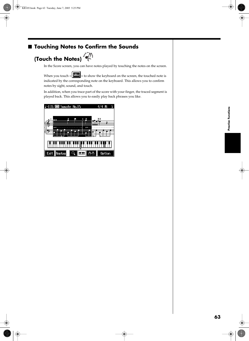 Roland KR105 User Manual | Page 63 / 176