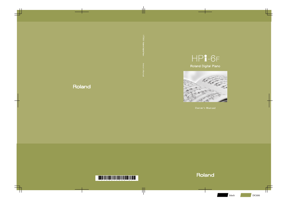 Dic606 black | Roland HPi-6F User Manual | Page 80 / 80