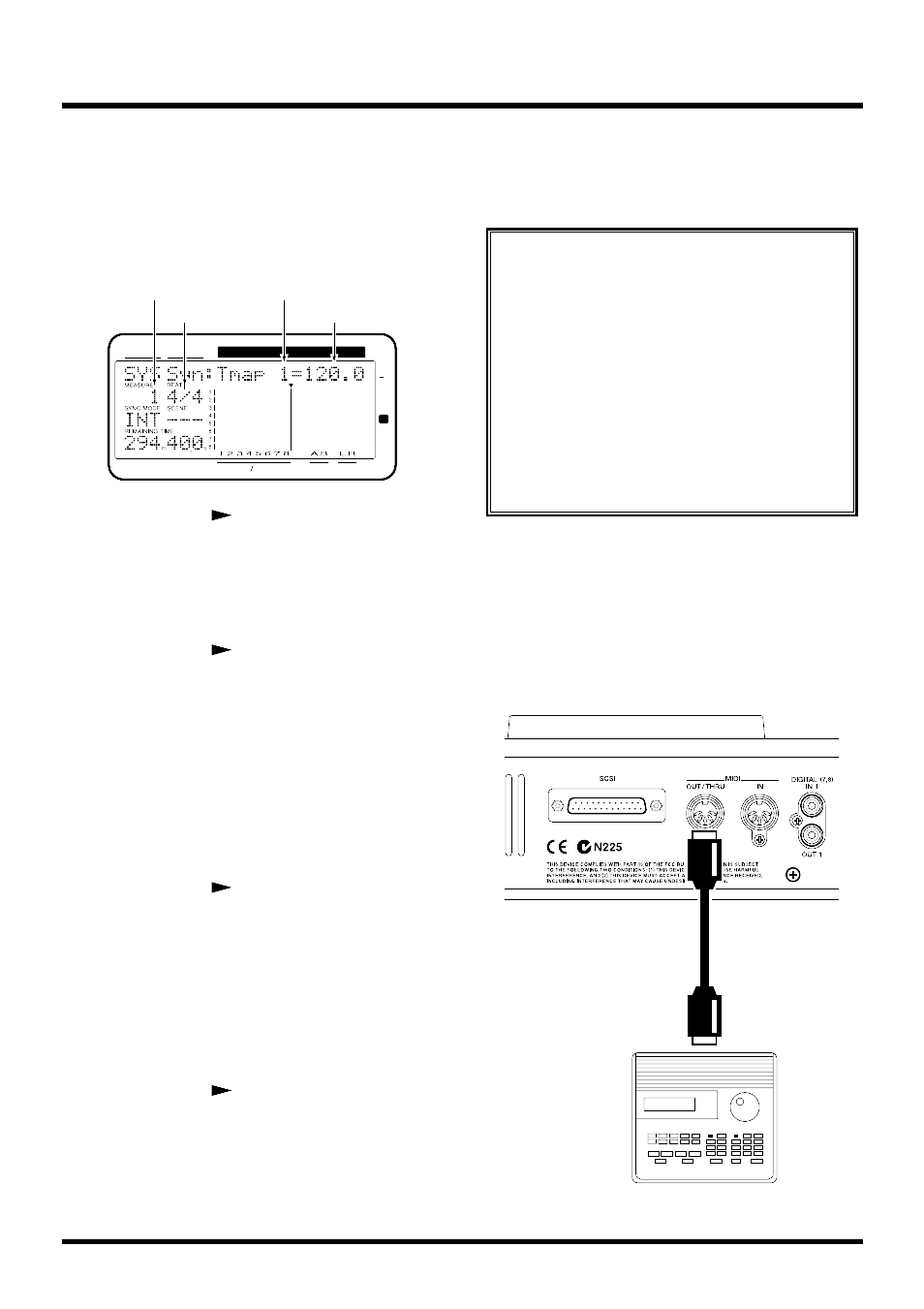Synchronized operation, Chapter 9 use with midi devices 122 | Roland VS-880EX User Manual | Page 122 / 192