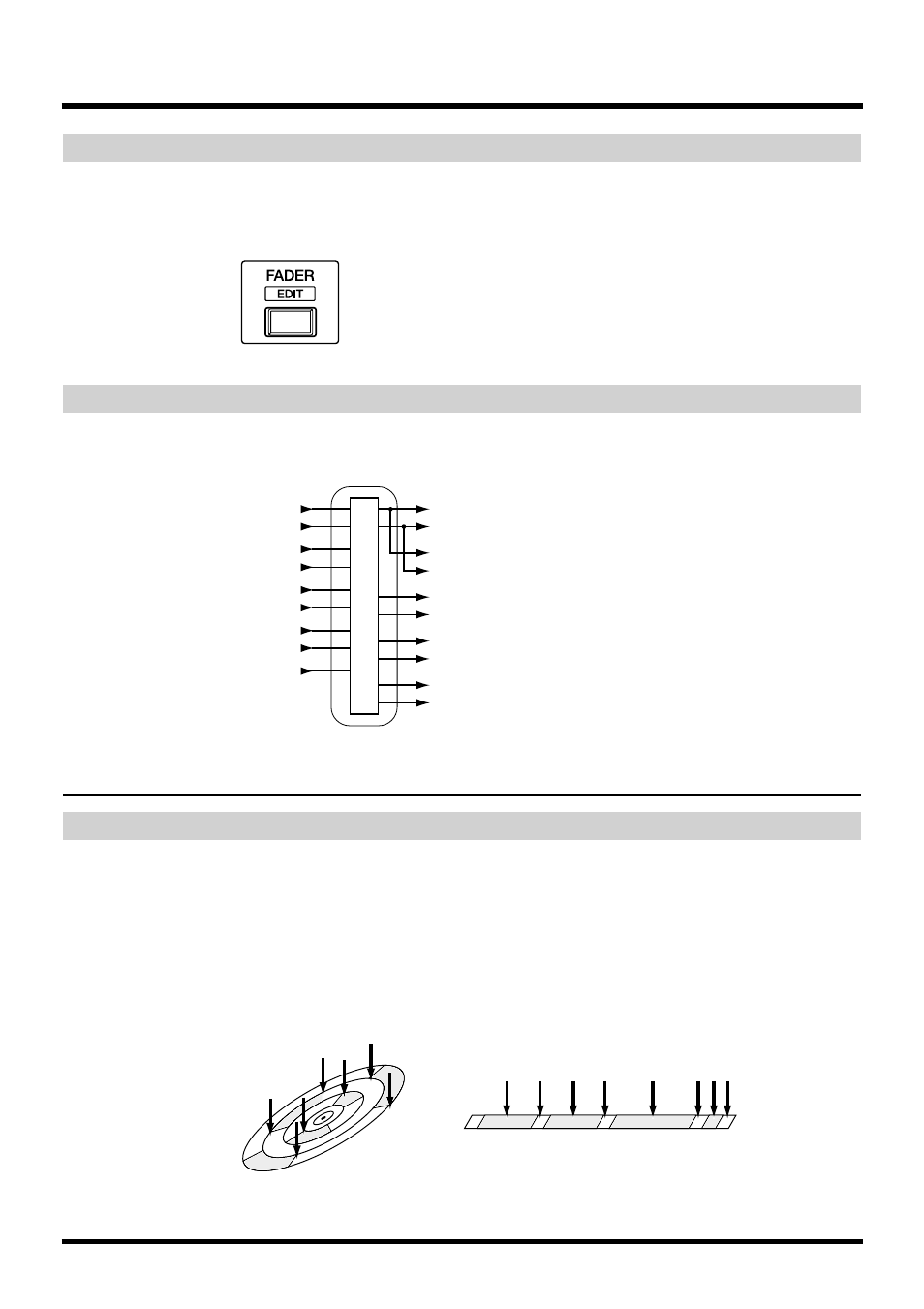Switching the fader functions, Master block, Differences with a tape-type mtr | Roland VS-880EX User Manual | Page 28 / 192