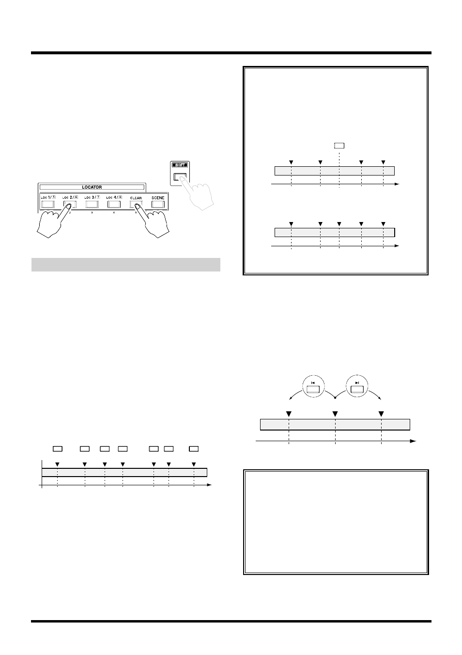 Deleting a stored time location, Using markers, Marking a time location | Moving the location of markers, Chapter 2 basic operation 38 | Roland VS-880EX User Manual | Page 38 / 192