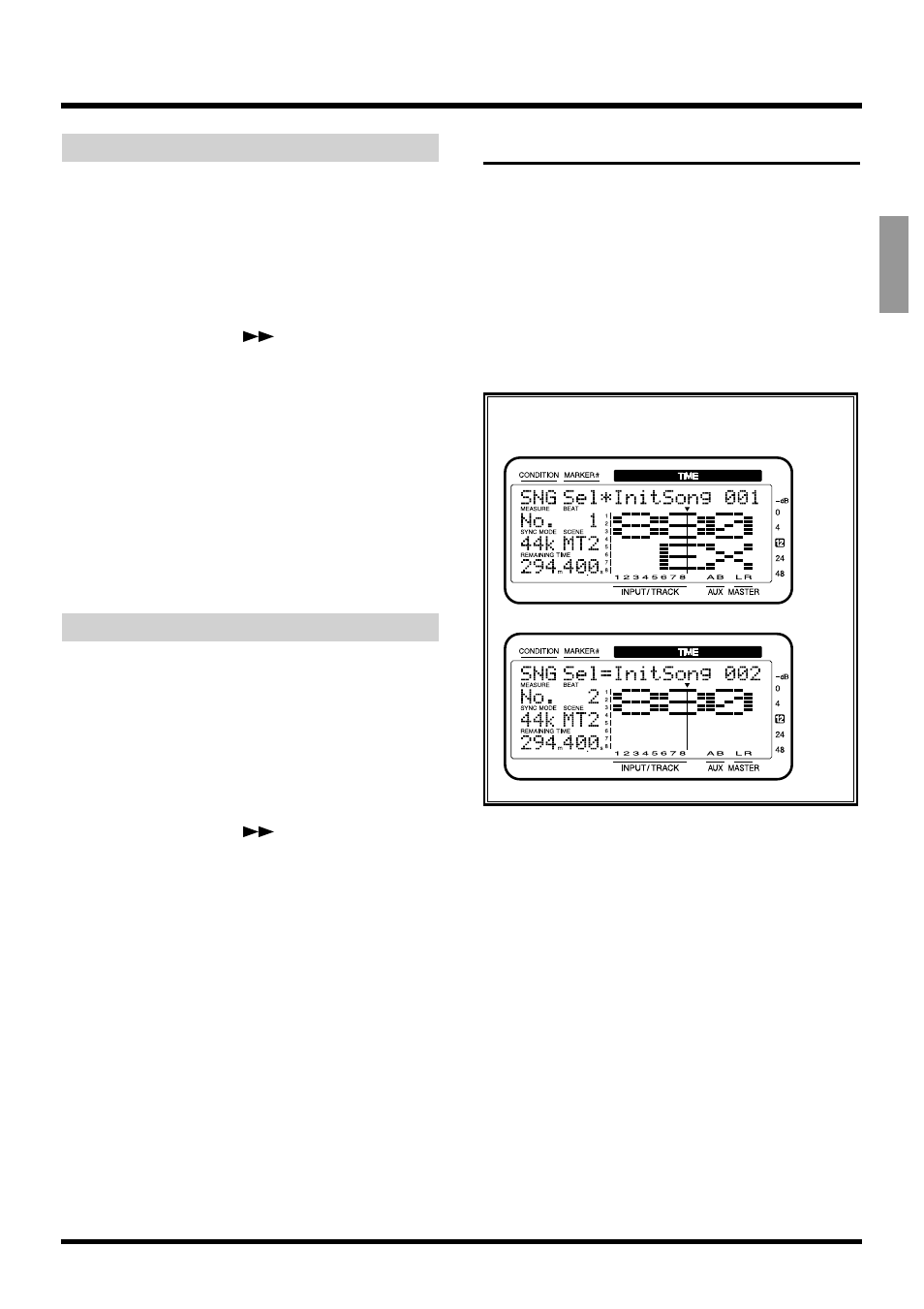 Selecting a song (song select) | Roland VS-880EX User Manual | Page 65 / 192