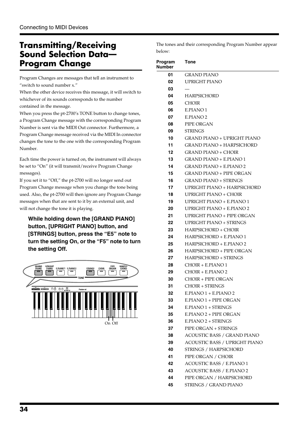 Roland pt-2700 User Manual | Page 34 / 44