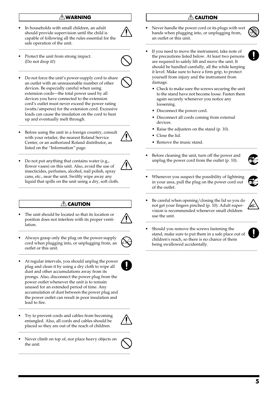 Roland pt-2700 User Manual | Page 5 / 44