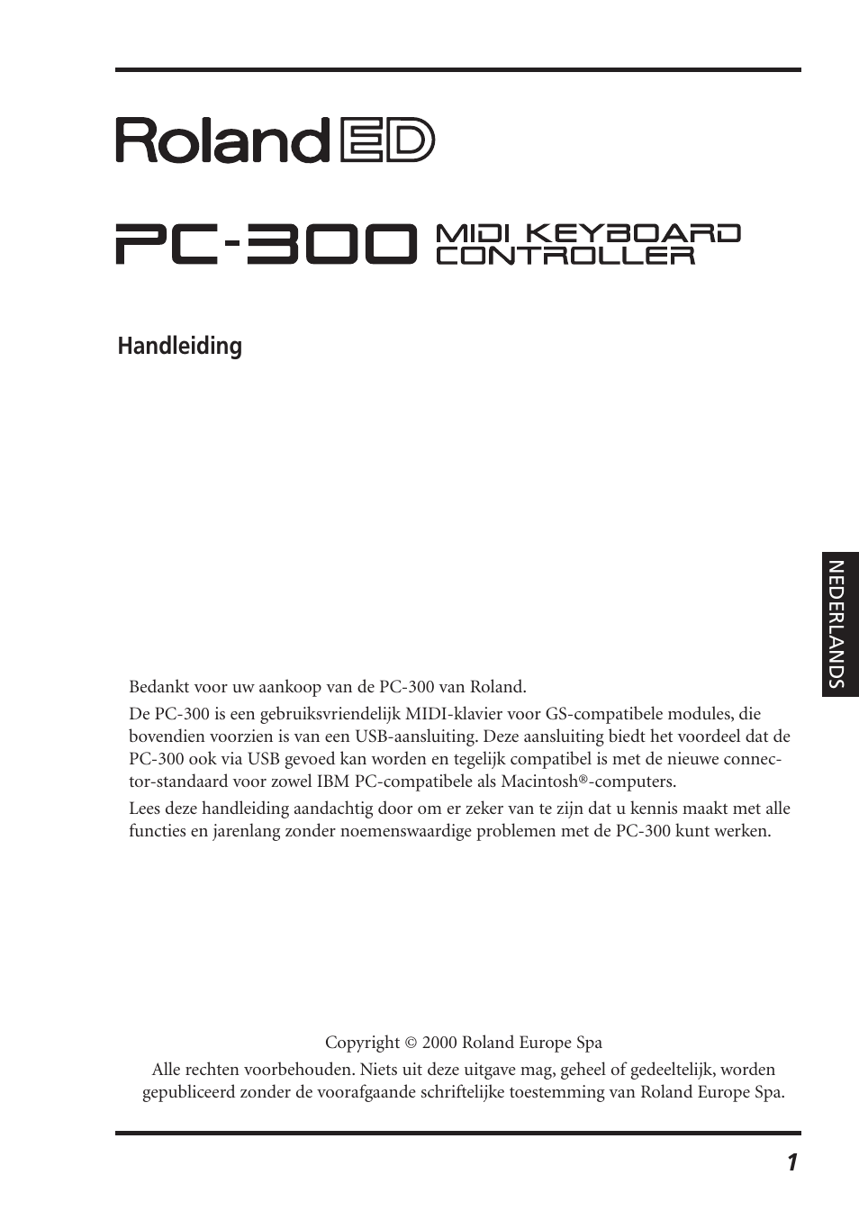 Handleiding 1 | Roland PC-300 User Manual | Page 63 / 128