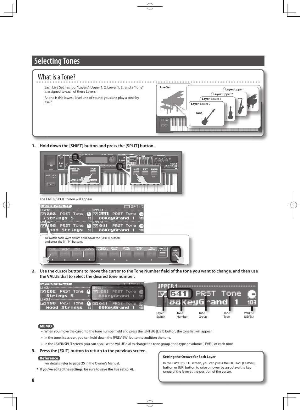 Selecting tones, What is a tone | Roland JUNO-Gi User Manual | Page 8 / 28