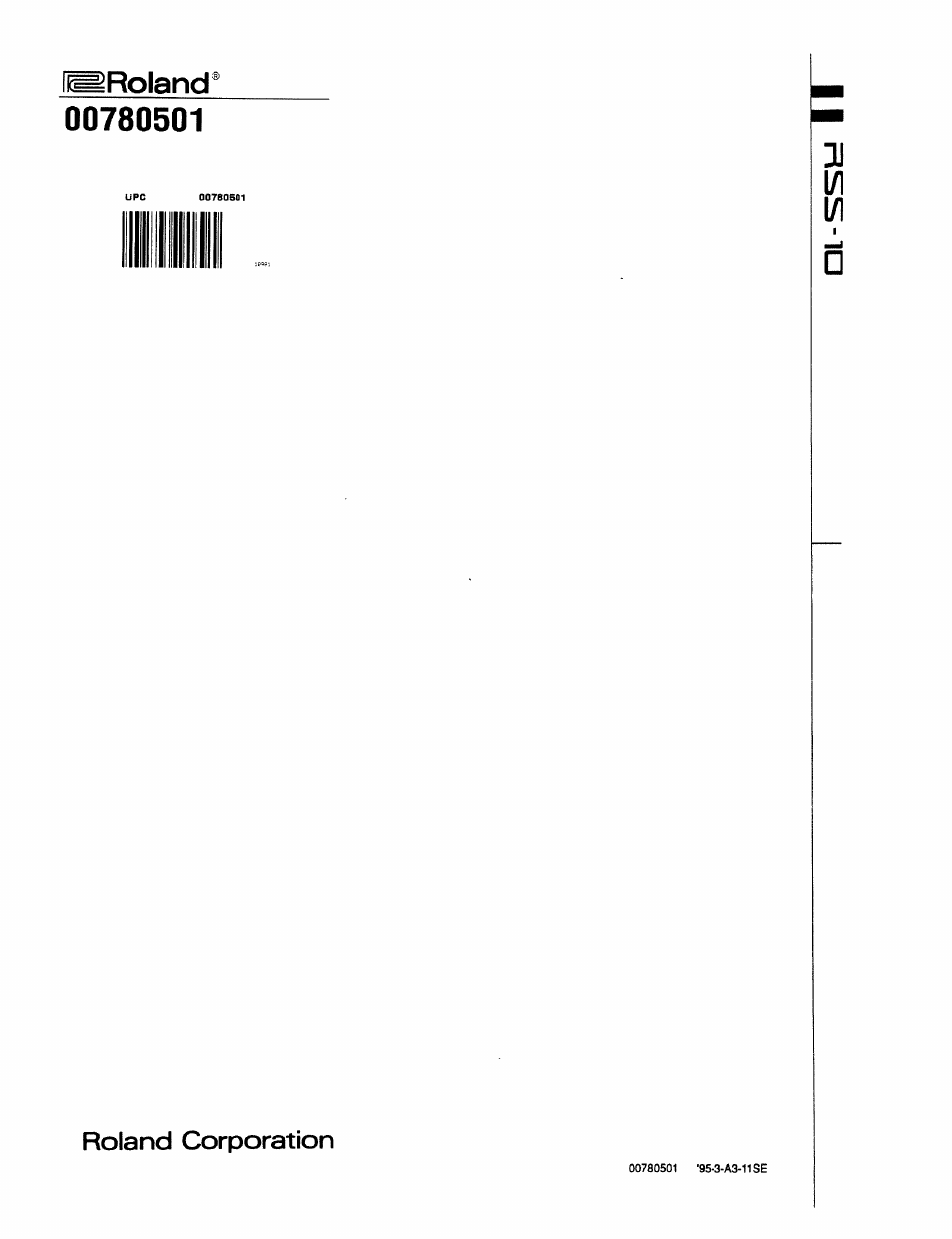 L/l l/i, I^roland | Roland RSS-10 User Manual | Page 44 / 44