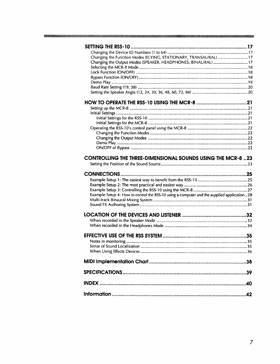 Roland RSS-10 User Manual | Page 7 / 44