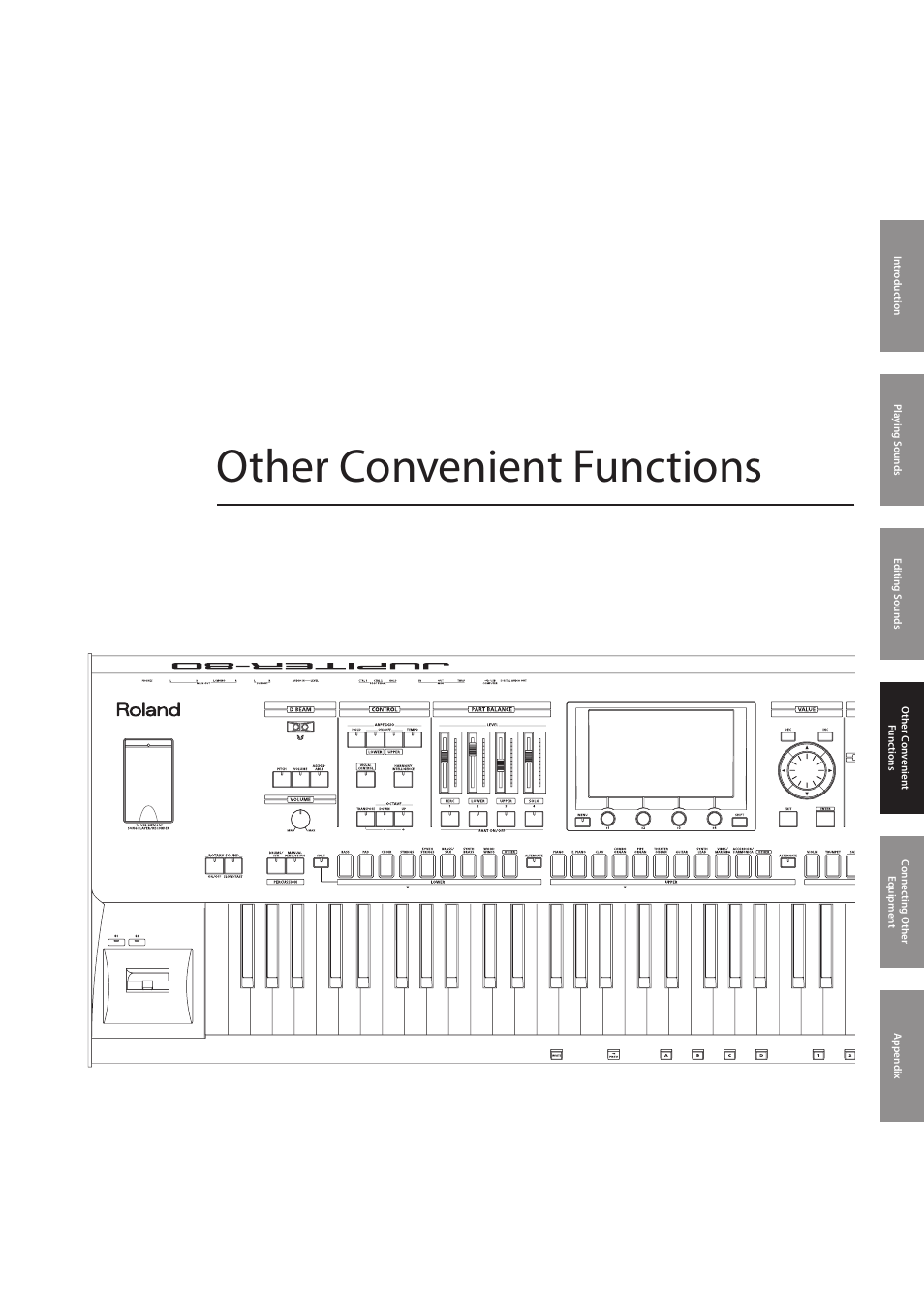 Other convenient functions | Roland Jupiter 80 User Manual | Page 71 / 108