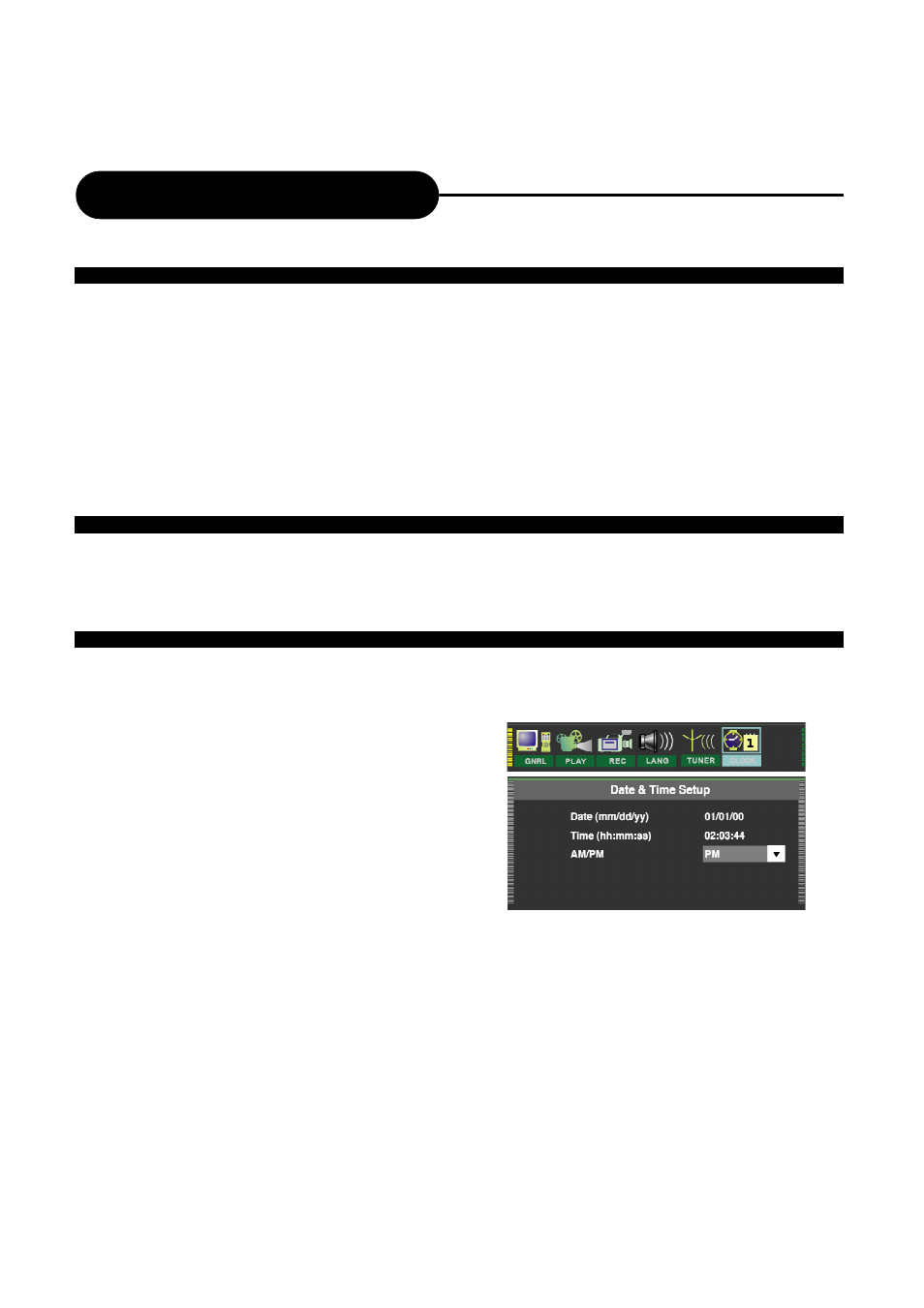 Recording options | Ritek Yakumo DVD Record MasterXL DVD+RW Recorder/Player User Manual | Page 33 / 43