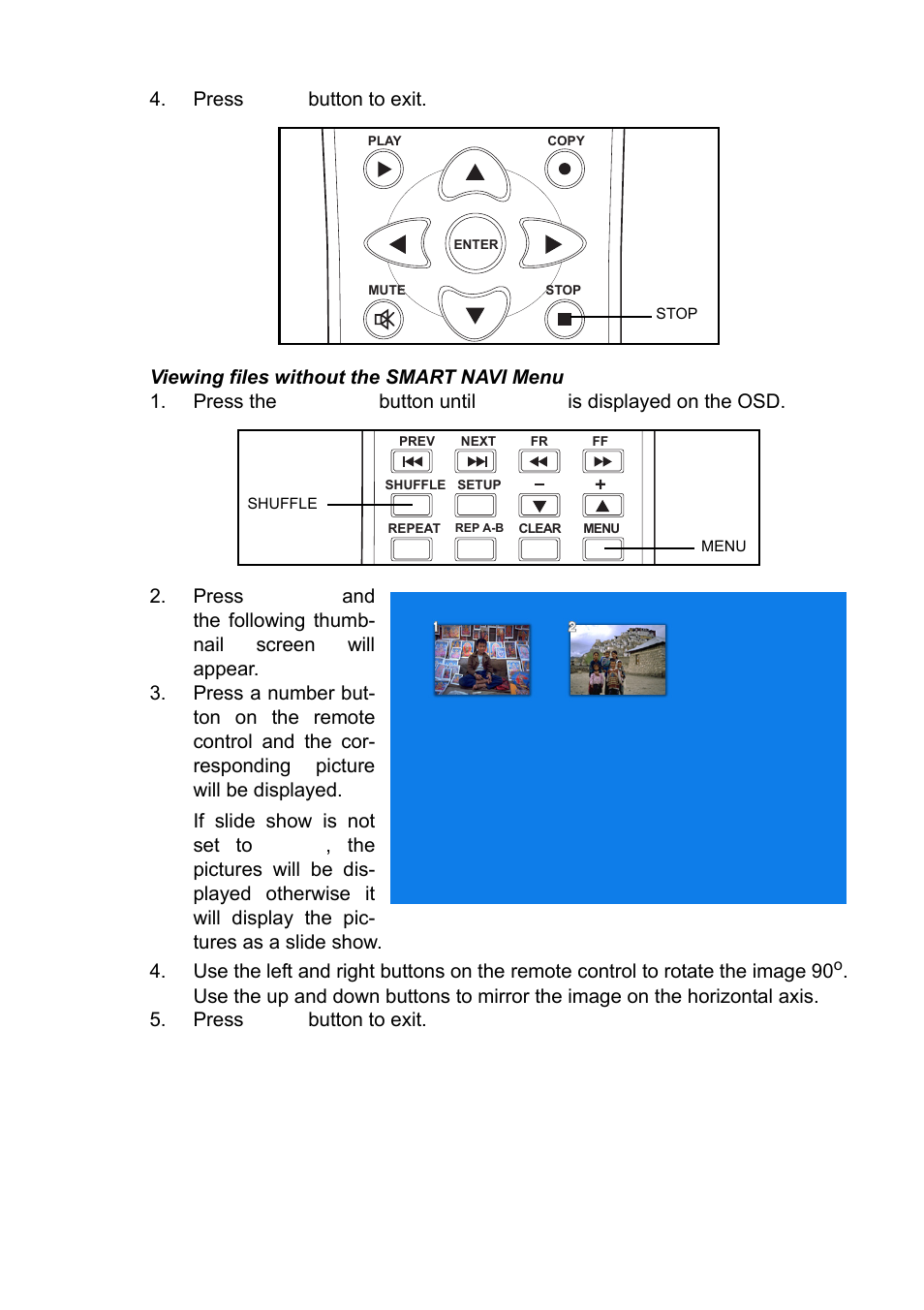 Viewing files without the smart navi menu, Using quattrodrive 21 | Ritek QuattroDrive User Manual | Page 25 / 33