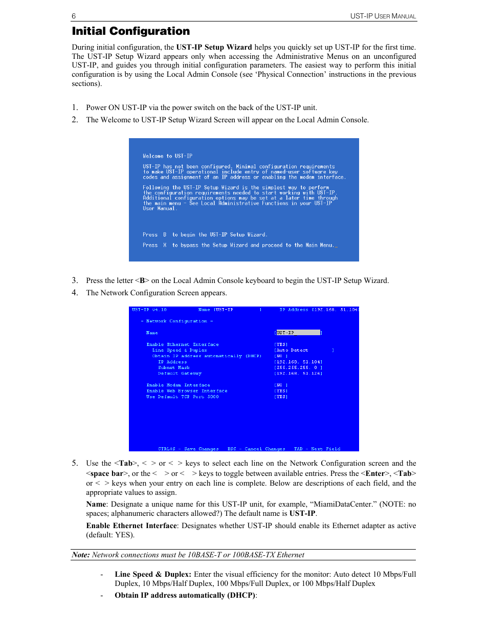 Initial configuration | Raritan Computer UST-IP User Manual | Page 12 / 64