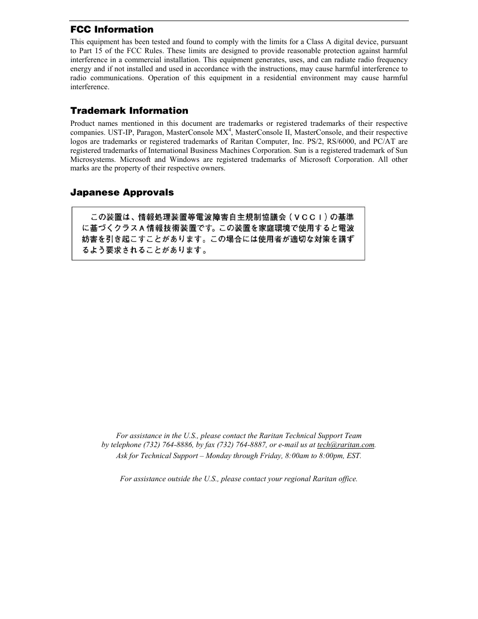 Raritan Computer UST-IP User Manual | Page 3 / 64