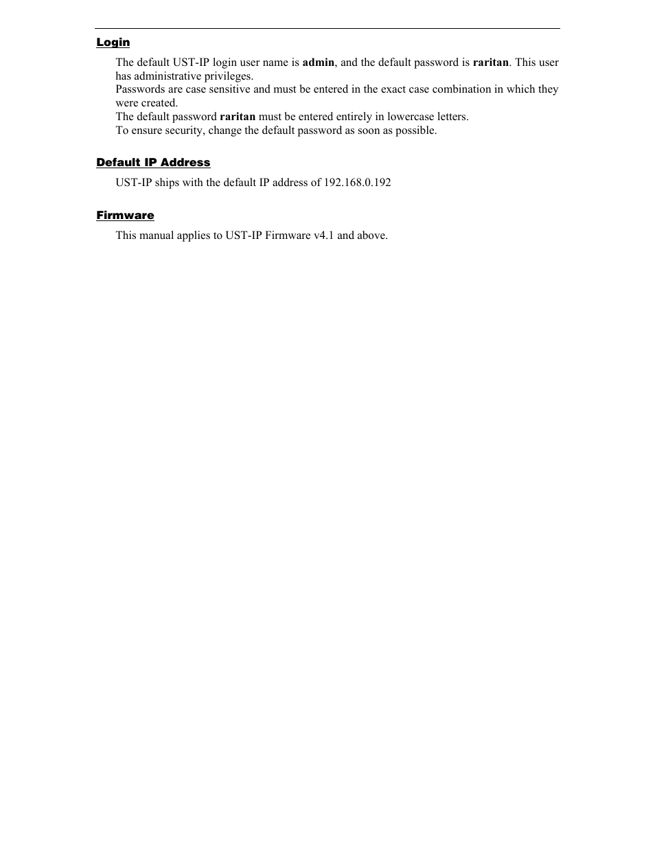 Raritan Computer UST-IP User Manual | Page 4 / 64
