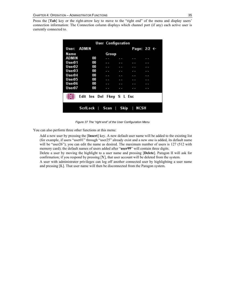 Raritan Computer Paragon P2-UMT1664M User Manual | Page 45 / 96