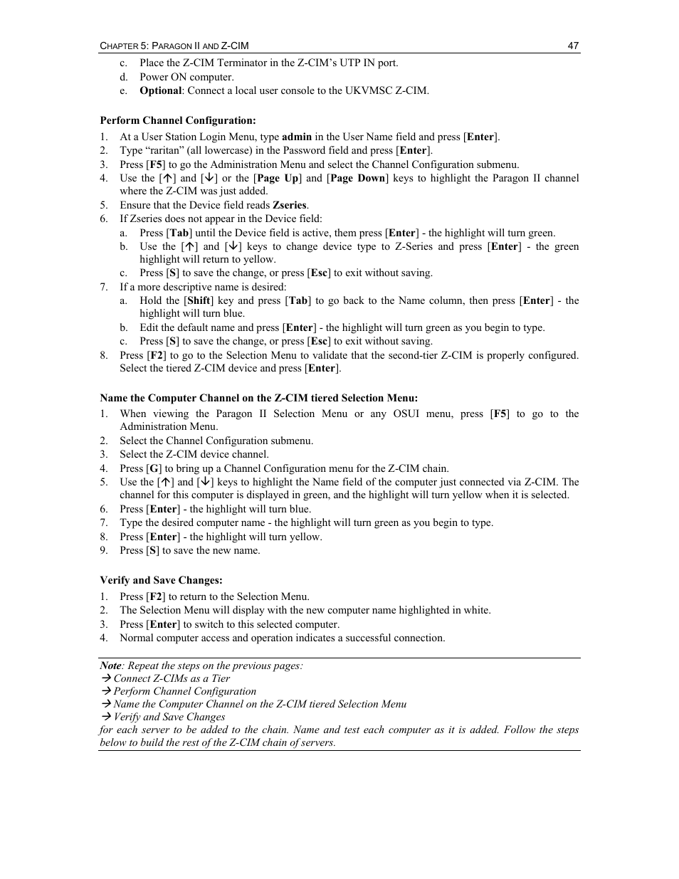 Raritan Computer Paragon P2-UMT1664M User Manual | Page 57 / 96