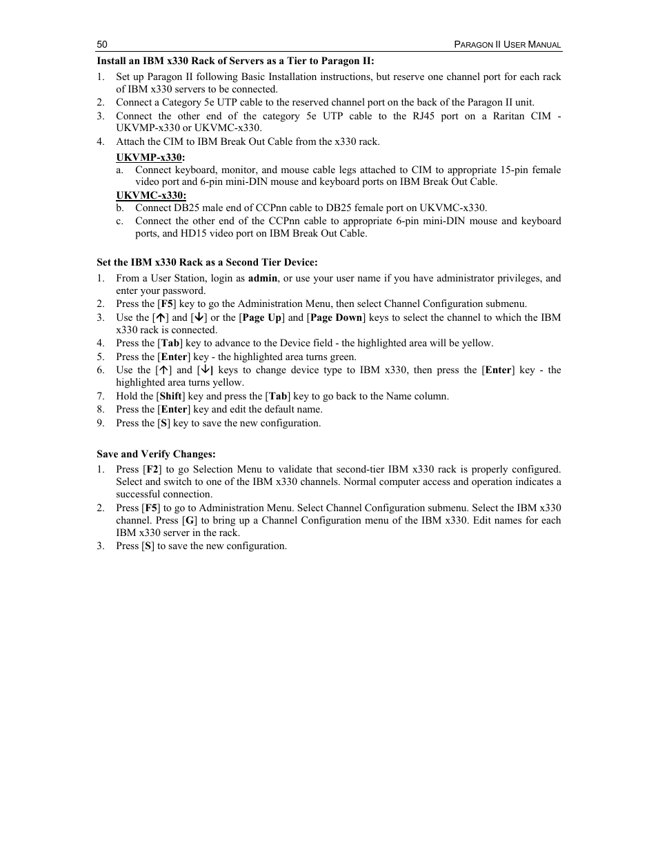 Raritan Computer Paragon P2-UMT1664M User Manual | Page 60 / 96