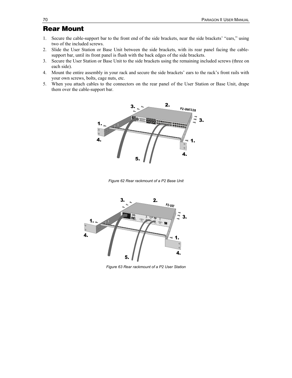 Rear mount | Raritan Computer Paragon P2-UMT1664M User Manual | Page 80 / 96