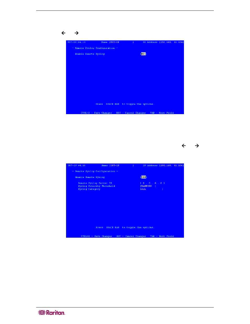 Remote syslog | Raritan Computer P2-USTIP1 User Manual | Page 32 / 52