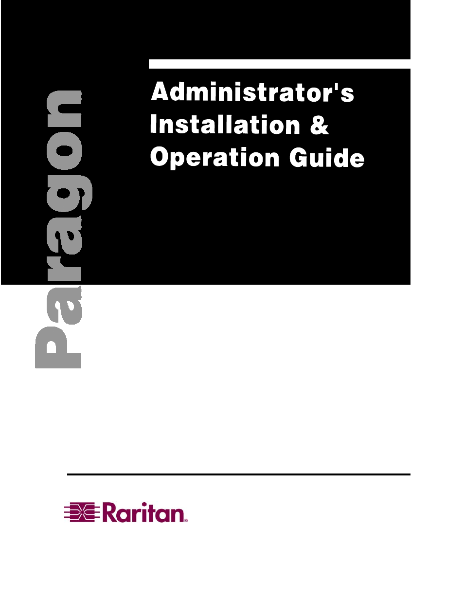 Raritan Computer Paragon switch User Manual | 117 pages