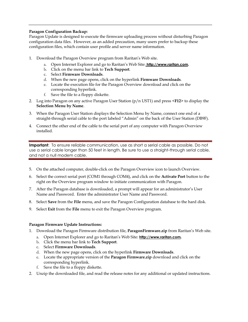 Raritan Computer Paragon switch User Manual | Page 112 / 117