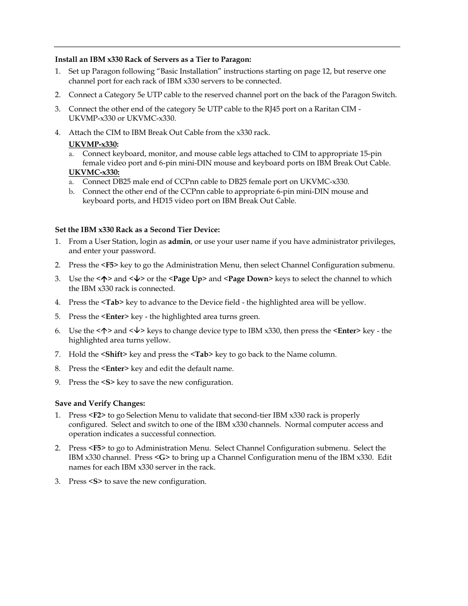 Raritan Computer Paragon switch User Manual | Page 116 / 117