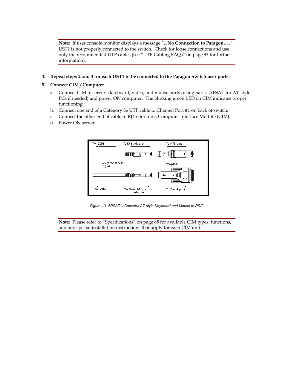 Raritan Computer Paragon switch User Manual | Page 23 / 117