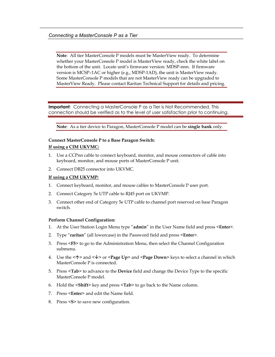 Raritan Computer Paragon switch User Manual | Page 43 / 117