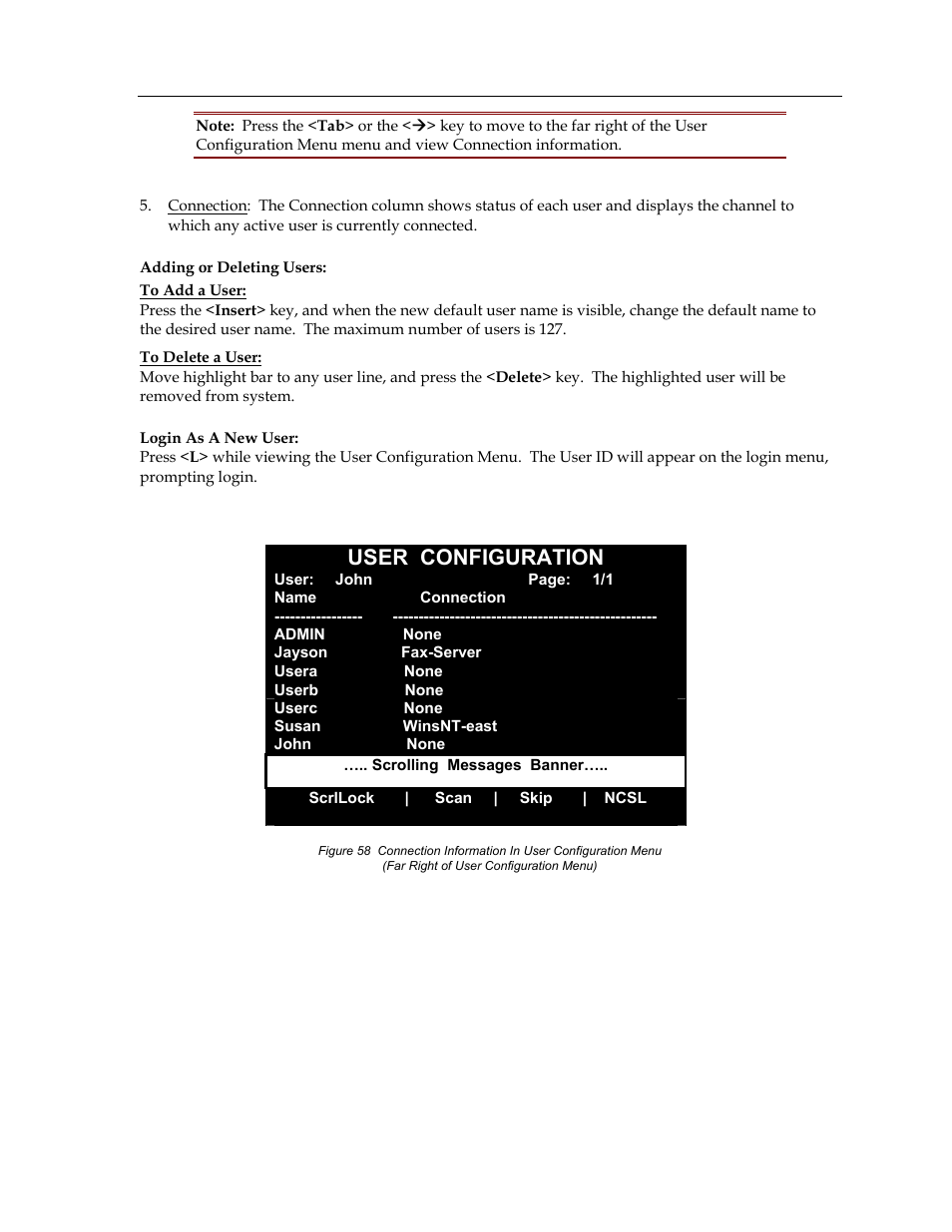 User configuration | Raritan Computer Paragon switch User Manual | Page 75 / 117