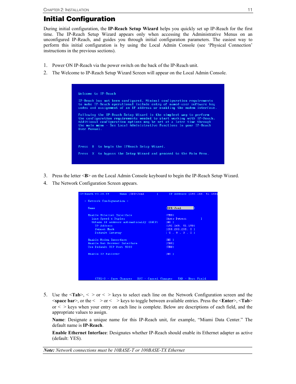 Initial configuration | Raritan Computer IPR-TR364 User Manual | Page 19 / 84
