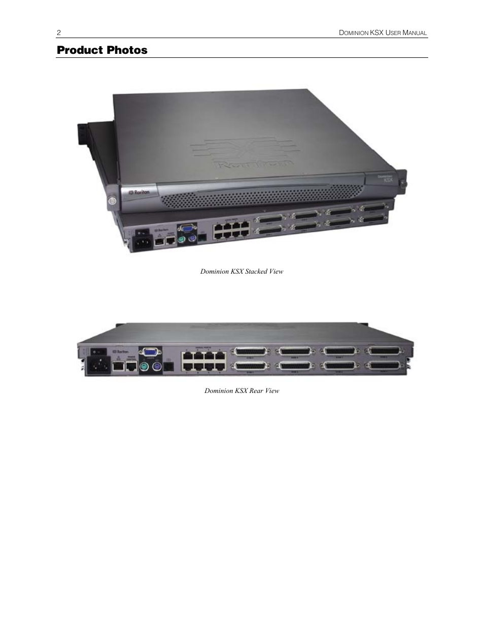Product photos | Raritan Computer DKSX440 User Manual | Page 14 / 94