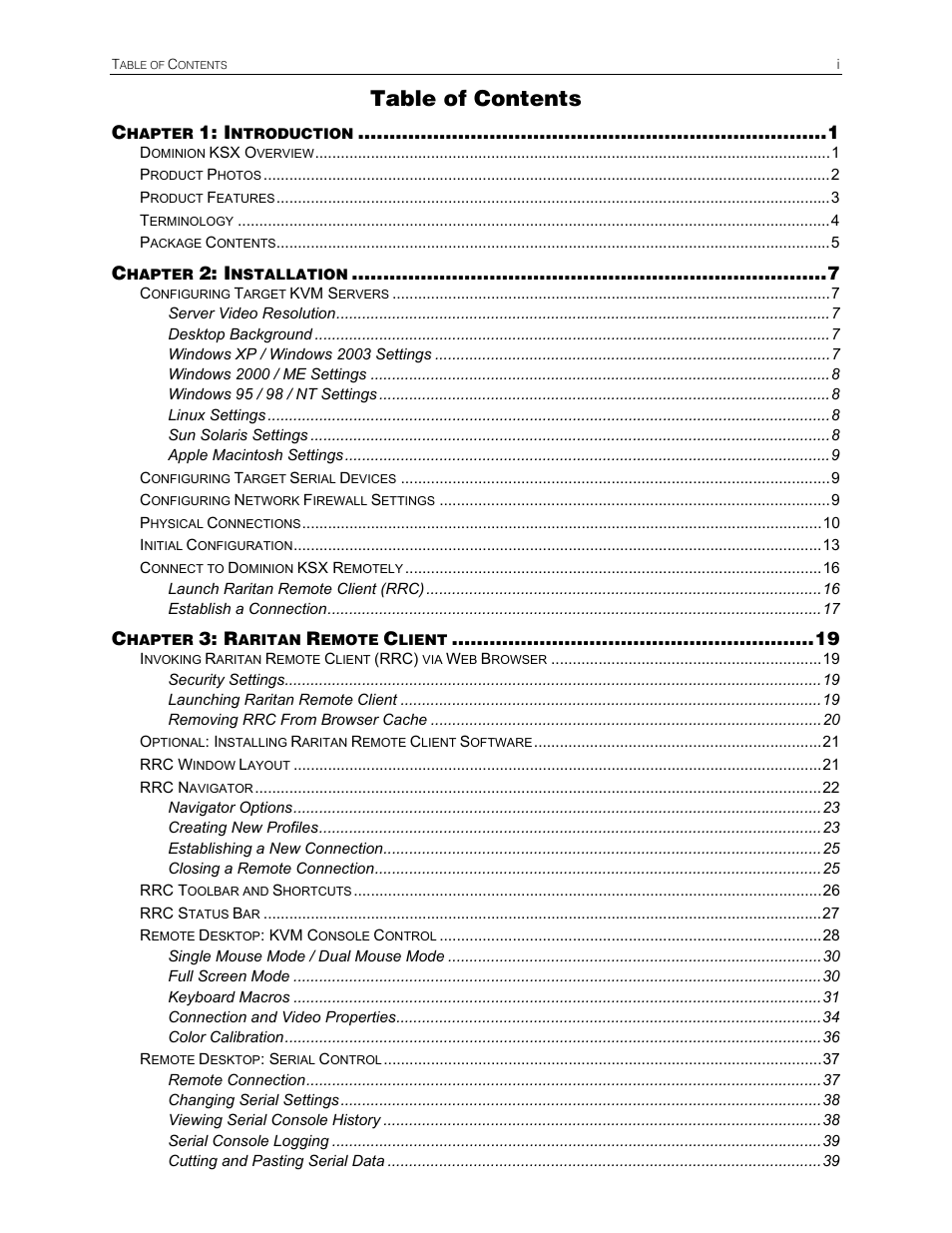 Raritan Computer DKSX440 User Manual | Page 7 / 94