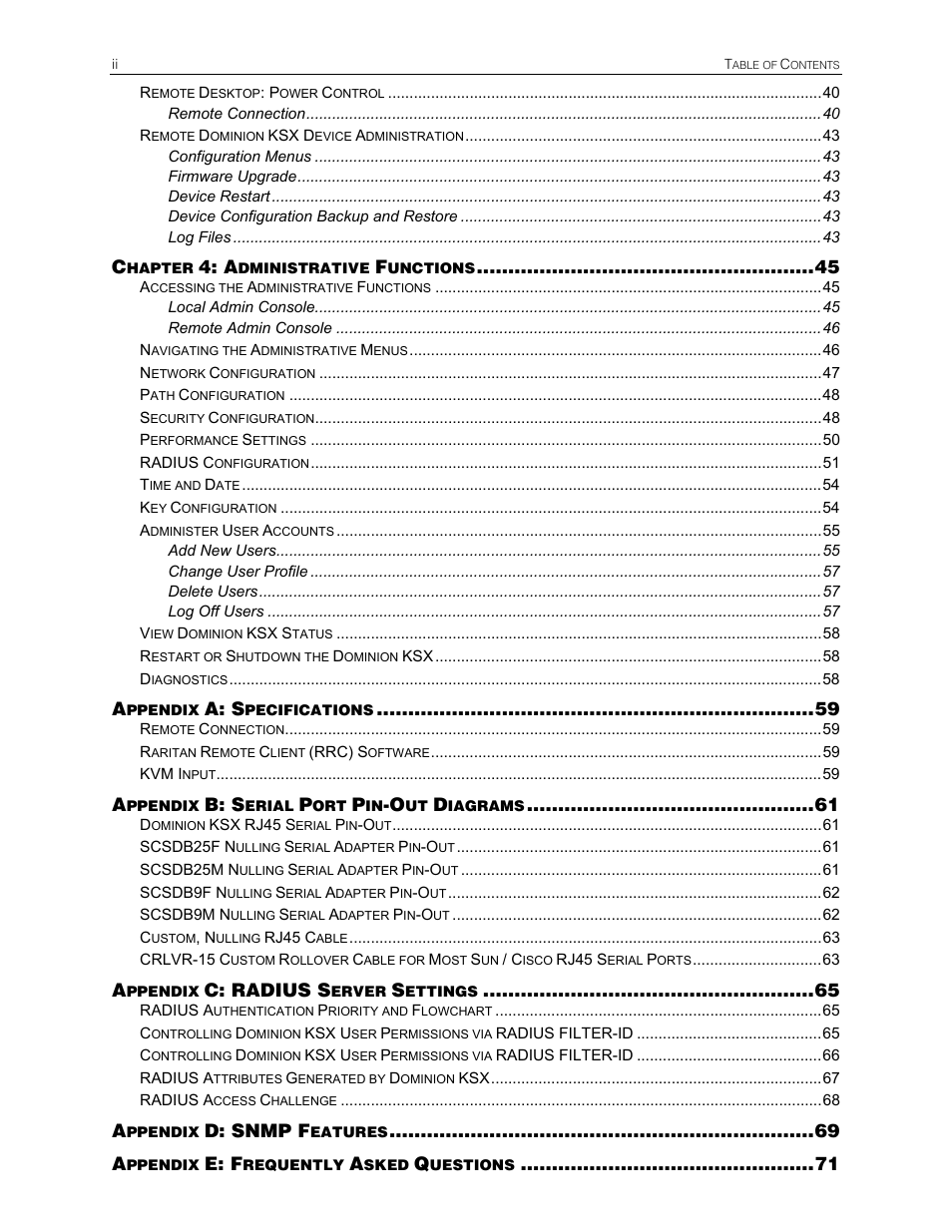 Raritan Computer DKSX440 User Manual | Page 8 / 94