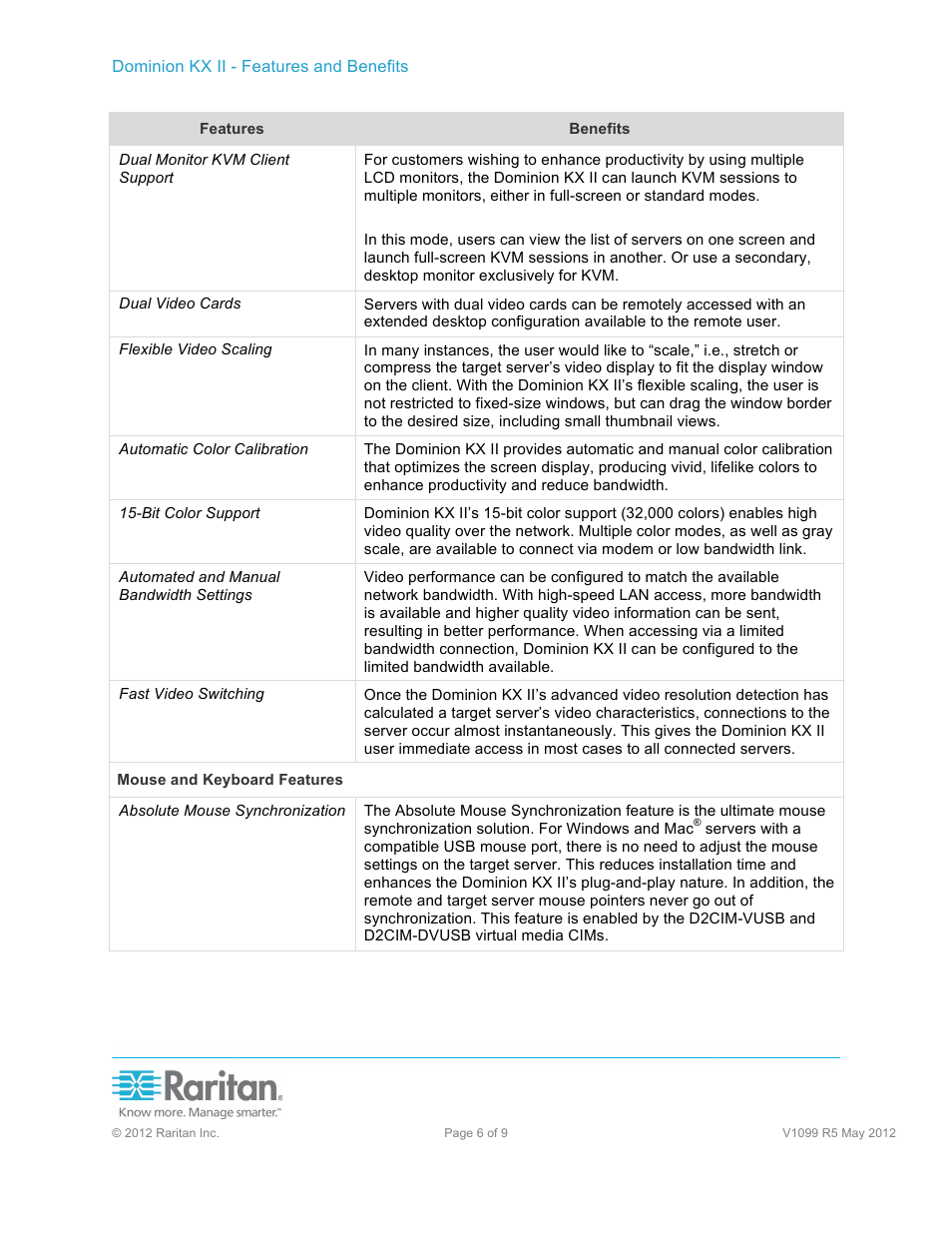 Raritan Computer KX II User Manual | Page 6 / 9