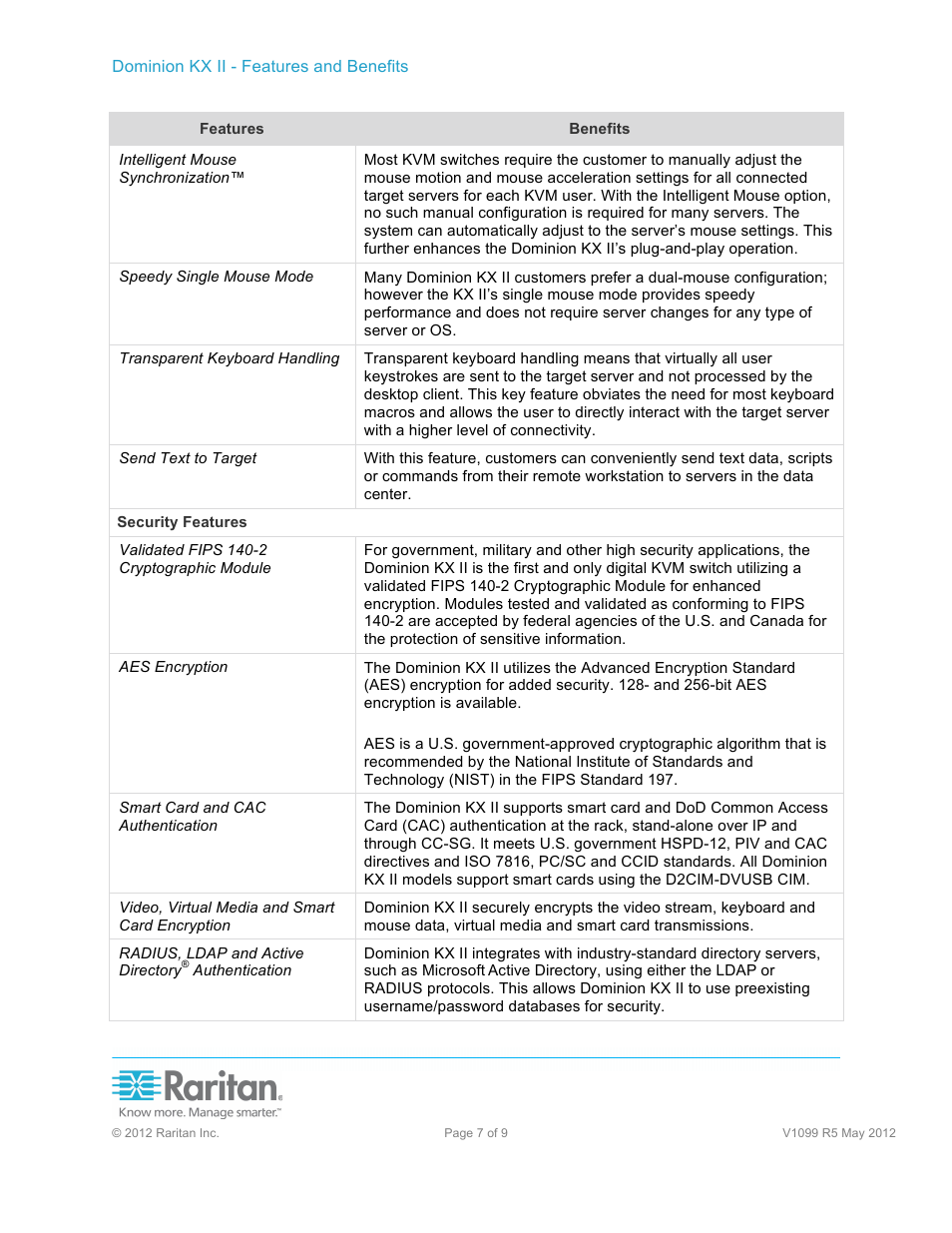 Raritan Computer KX II User Manual | Page 7 / 9