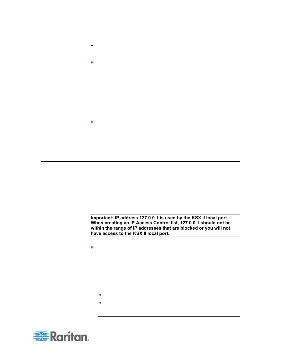 Configuring ip access control | Raritan Computer DOMINION KSX II User Manual | Page 209 / 362