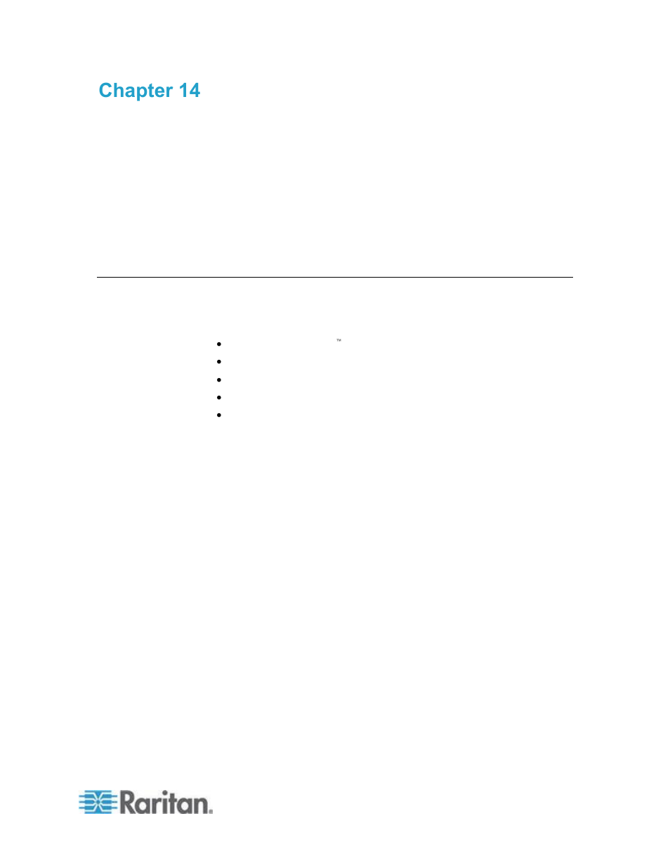 Ge 257) for a, Chapter 14 modem configuration | Raritan Computer DOMINION KSX II User Manual | Page 267 / 362