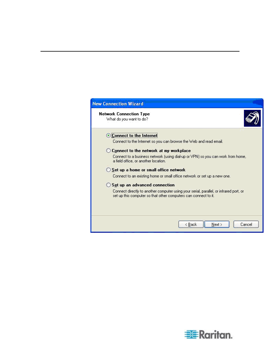Windows xp dial-up networking configuration | Raritan Computer DOMINION KSX II User Manual | Page 274 / 362