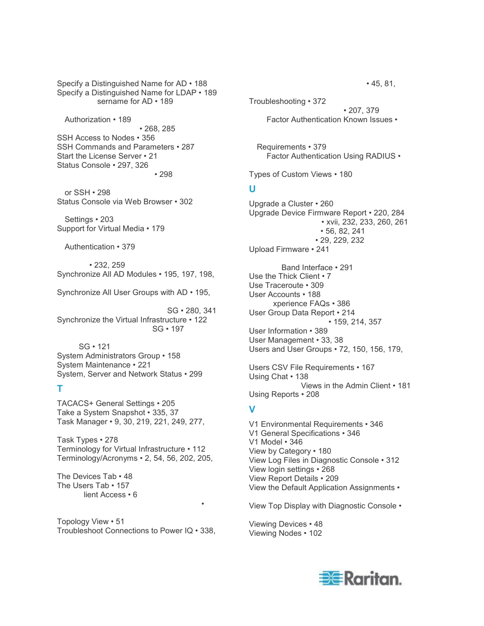 Raritan Computer CCA-0N-V5.1-E User Manual | Page 418 / 420