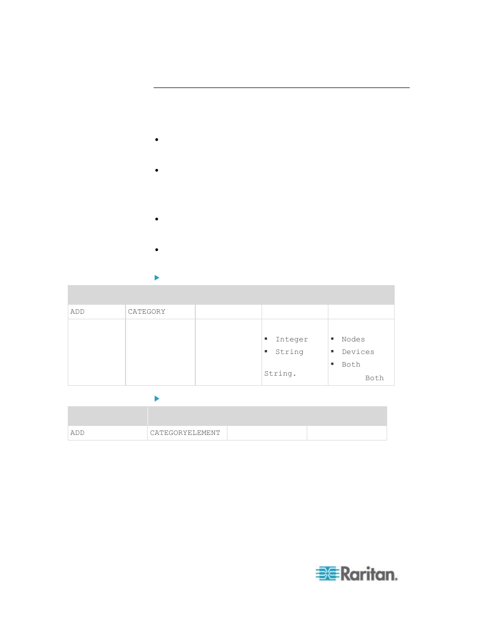 Categories and elements csv file requirements | Raritan Computer CCA-0N-V5.1-E User Manual | Page 62 / 420