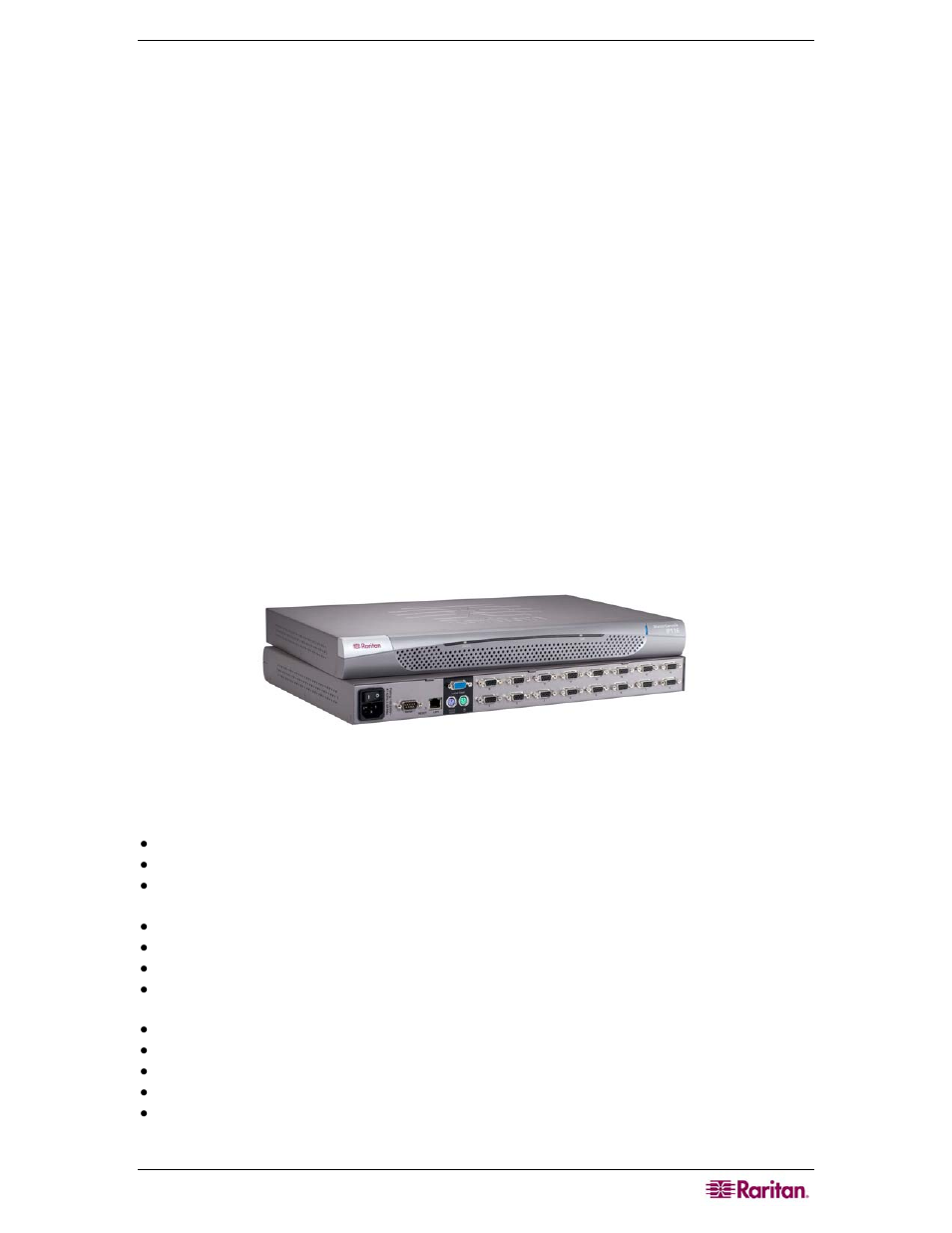 Chapter 1: introduction, Masterconsole ip overview, Product photo | Product features, Figure 1 mcip 116 unit | Raritan Computer MCIP116 User Manual | Page 9 / 80